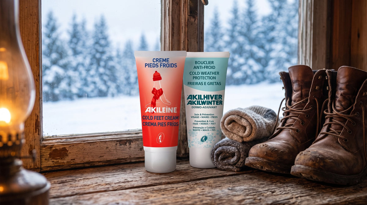 Pieds froids et hiver — Crème Pieds Froids et Akilhiver