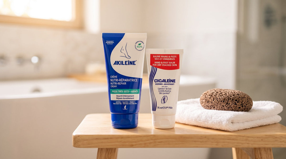 Pieds secs et crevasses — Crème Nutri-Réparatrice et Cicaleine