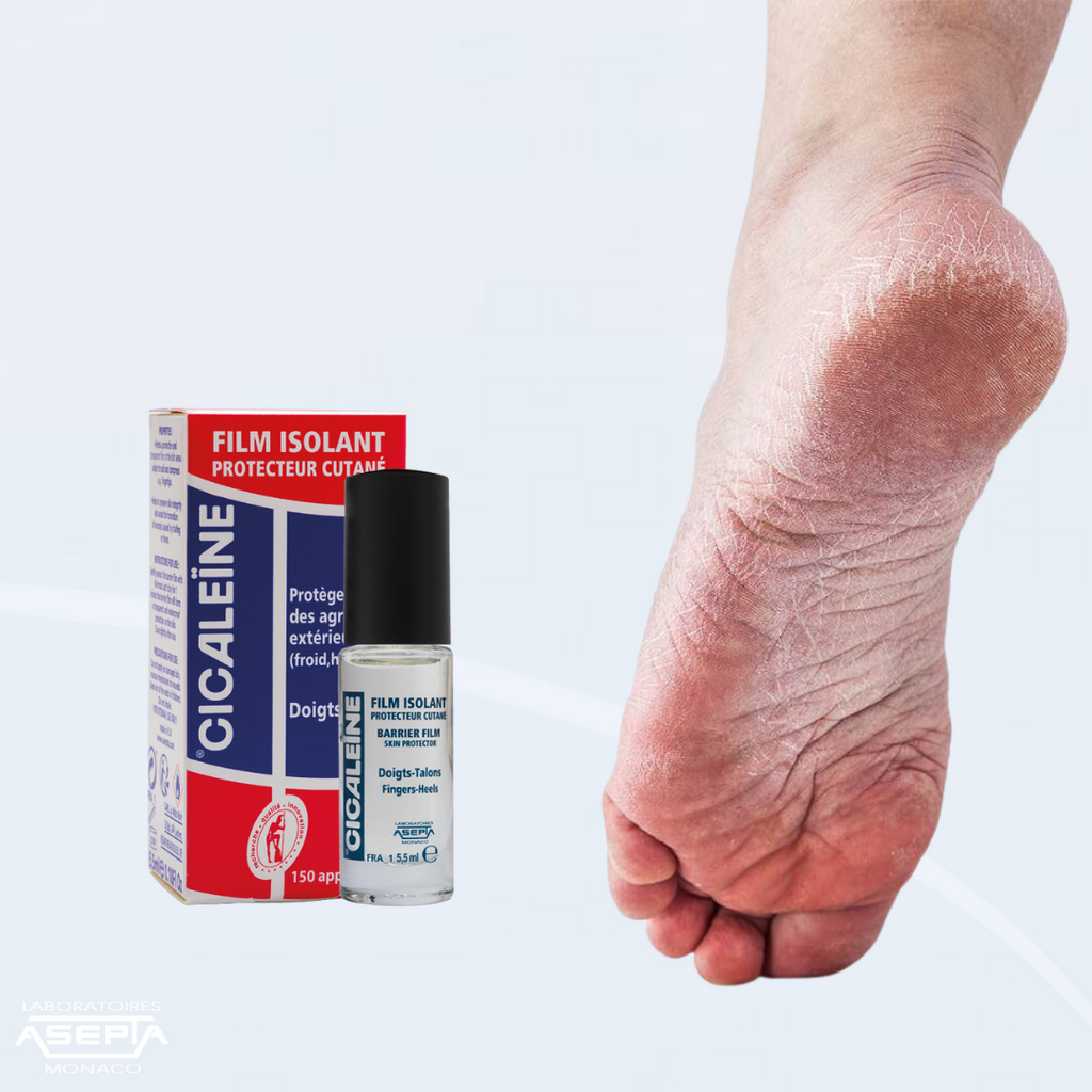 Bottle of Akileine Cicaleïne Insulating Film 5.5 ml with applicator brush, 150 applications