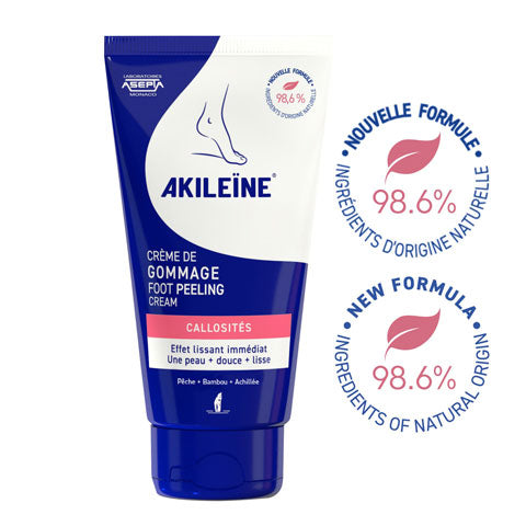 Tube of Akileine Anti-Callus Rubbing Cream for very dry feet