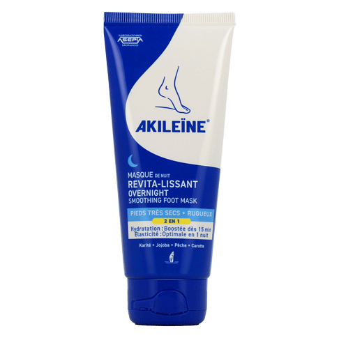 Tube of Akileine Overnight Foot Mask 100 ml for very dry feet