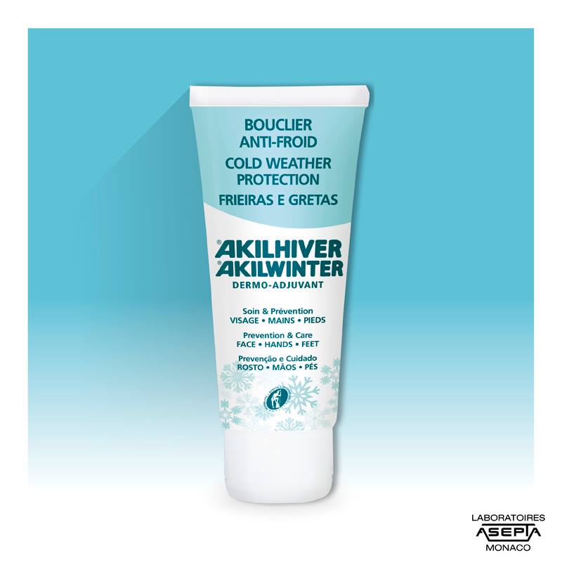 Tube of AKILEINE Akilhiver Winter Cream for face, feet and hands 100 ml