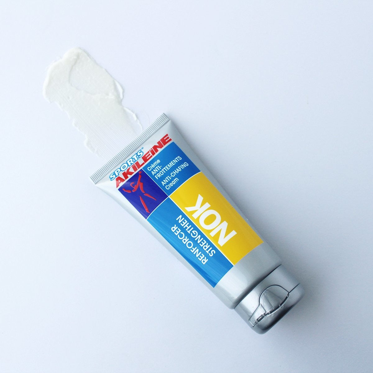 Tube of SPORTS AKILEINE NOK Anti-Chafing Cream 75 ml