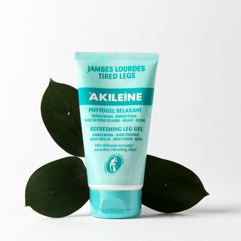 Tube of AKILEINE Refreshing Leg Gel for tired legs 150 ml