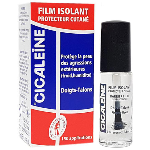 Bottle of Akileine Cicaleïne Insulating Film 5.5 ml with applicator brush, 150 applications